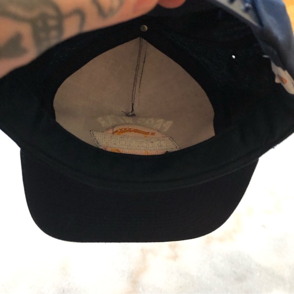 NEW Vintage Dickies Snap Back Hat in Blue - Picture 2 of 3